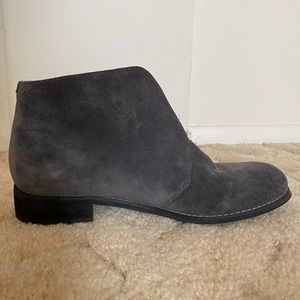 Blondo Gray Suede Waterproof booties sz 9.5